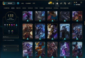 Unranked com 115 Champs e 132 Skins ( MAIN JG ) - League of Legends LOL