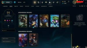 Conta Bronze IV Skins Lendárias, + DE 750 REAIS EM SKINS - League of Legends LOL