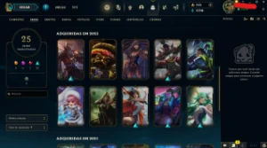 Conta Bronze IV Skins Lendárias, + DE 750 REAIS EM SKINS - League of Legends LOL