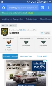 Conta league of legends LOL