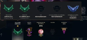 Conta lol final de 2015, com 428 skins, Esmeralda I e + - League of Legends