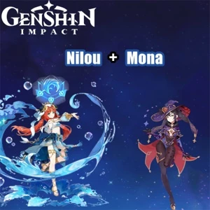 Conta Genshin Impact AR 5 com Nilou e Mona