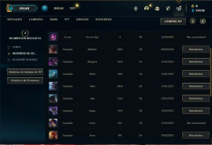 Conta Mestre com 22 Champs e 2 Skins + 8 Fragmentos - League of Legends LOL