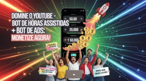 Youtube Bot de Horas Assistida + Bot de AD - Redes Sociais