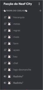 vende-se discord de facção de fivem tudo configurado - Outros