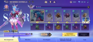 Conta Imortal Top BR com KOF do Paquito e da Karina. - Mobile Legends