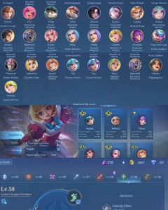 Conta Imortal Top BR com KOF do Paquito e da Karina. - Mobile Legends