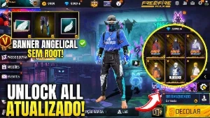 Unlock all ff atualizado todos os Android sem root e shizuku - Free Fire