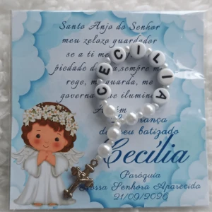 Batizado - Tercinho Personalizado - Artesanato e Personalizados