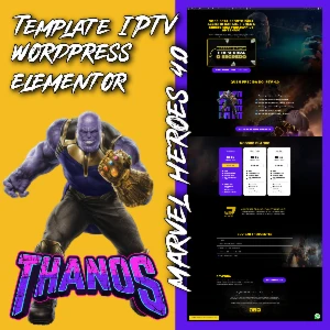 Pagina IPTV Elementor Thanos Marvel Heroes 4.0 - Outros