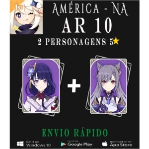 2 Cinco estrelas AR10 - Genshin Impact ✨