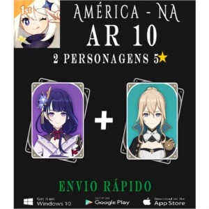 2 Cinco estrelas AR10 - Genshin Impact ✨