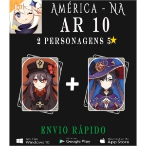 2 Cinco estrelas AR10 - Genshin Impact ✨