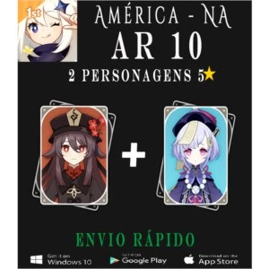 2 Cinco estrelas AR10 - Genshin Impact ✨