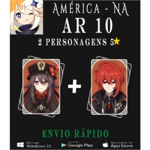 2 Cinco estrelas AR10 - Genshin Impact ✨