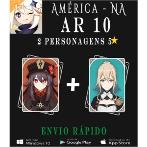 2 Cinco estrelas AR10 - Genshin Impact ✨
