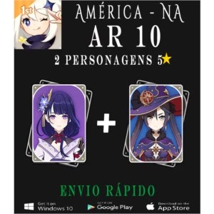 2 Cinco estrelas AR10 - Genshin Impact ✨