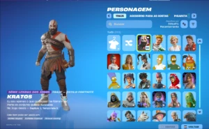 Conta Rara Fortnite | Pacote Kratos + Machado Leviatã + Lara