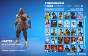 Conta Rara Fortnite | Pacote Kratos + Machado Leviatã + Lara