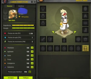 Conta 5 chars 200/ profissões +scrolados+6mk kamas-Dofus