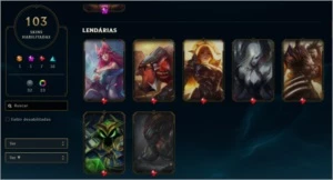 CONTA LOL 103 SKINS BARATISSIMA !!!!! - League of Legends