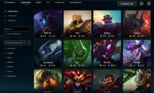 Prata 1 com 130 Champs e 124 Skins ( SUP / ADC ) - League of Legends LOL