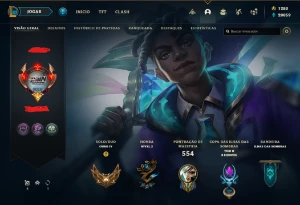 Conta League of Legends +487 skins LOL