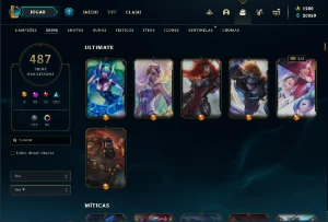 Conta League of Legends +487 skins LOL