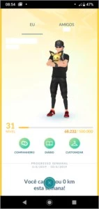 Conta Pokémon Go Lvl 30 Amarelo - Pokemon GO