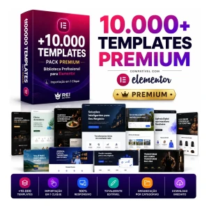 Pack 10 Mil Templates- Wordpress + Elementor - Atualizado - Sites, Lojas e Sistemas Prontos Sites e Scripts