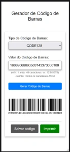 Script gerador de codigo de barras (CODE128, EAN13, UPC...) - Digital Services