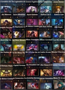 VENDO CONTA BORDA PLATINA 97 CAMPEÕES E 123 SKINS - League of Legends LOL