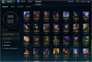 VENDO CONTA BORDA PLATINA 97 CAMPEÕES E 123 SKINS - League of Legends LOL