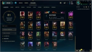 Conta lol level 30 - League of Legends