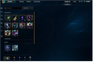 Conta (LOL) /Borda Platina III /134 skins/104 Essência azul/ - League of Legends
