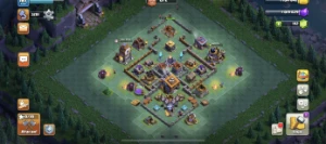 Vila Clash of Clash Cv 13 quase full - Clash of Clans