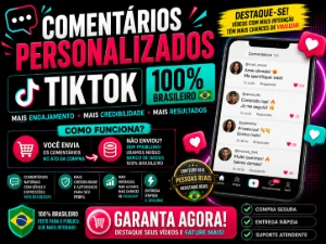 🚀 Comentários Personalizados Para Tiktok 100% 🇧🇷 🚀
