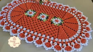 Tapete de banheiro em crochê - Artesanato e Personalizados
