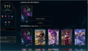 Conta de league of legends 162 skins LOL