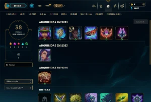 Conta Unranked com 35 Campeões e 6 Skins - League of Legends LOL