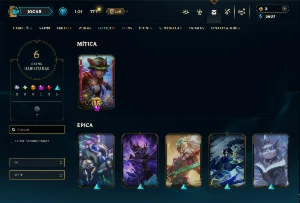Conta Unranked com 35 Campeões e 6 Skins - League of Legends LOL
