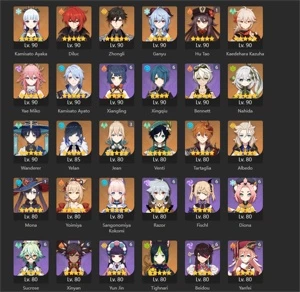 Conta AR 60, 100% explorada com HuTao c1 bis + Wanderer Bis - Genshin Impact