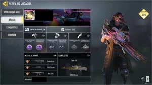 CONTA COD MOBILE - 3 LENDARIAS - 5 CAMUFLAGENS DIAMANTE - Call of Duty