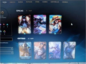 Conta Lol Gold IV 10 skins baratinha - League of Legends