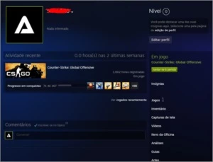 Steam Prime Patente ouro 2 - Counter Strike CS