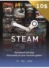 GIFT CARD STEAM $10 USD - STEAM