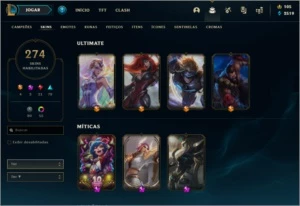 CONTA LEAGUE OF LEGENDS TOP LOL