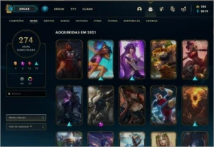 CONTA LEAGUE OF LEGENDS TOP LOL