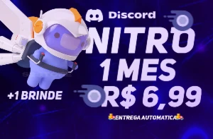 Discord Nitro Gaming | 1 MÊS | Gift + A