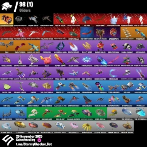 Conta Fortnite + 96 Skins + Machado Leviata